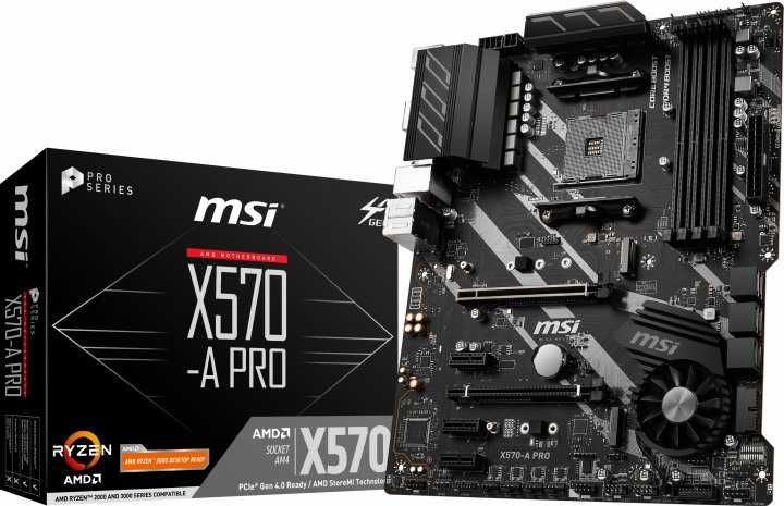 Материнська плата MSI X570-A Pro (sAM4, AMD X570, PCI-Ex16)