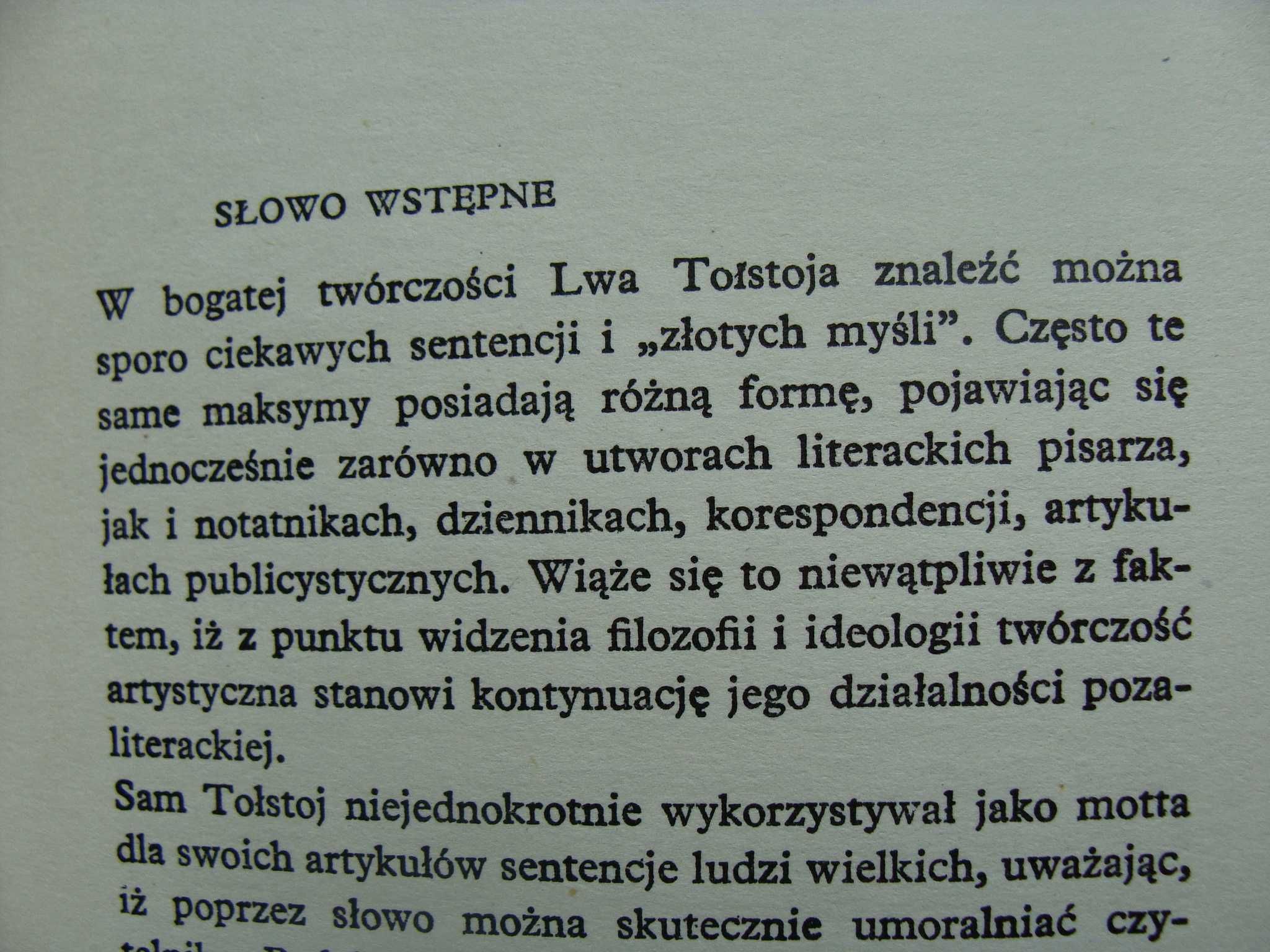 Aforyzmy - Lew Tołstoj (P)