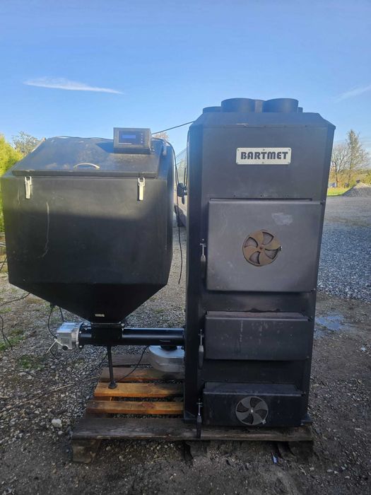 Piec Bartmet z podajnikiem 75KW OKAZJA ! ! ! Drewno, węgiel, pelet