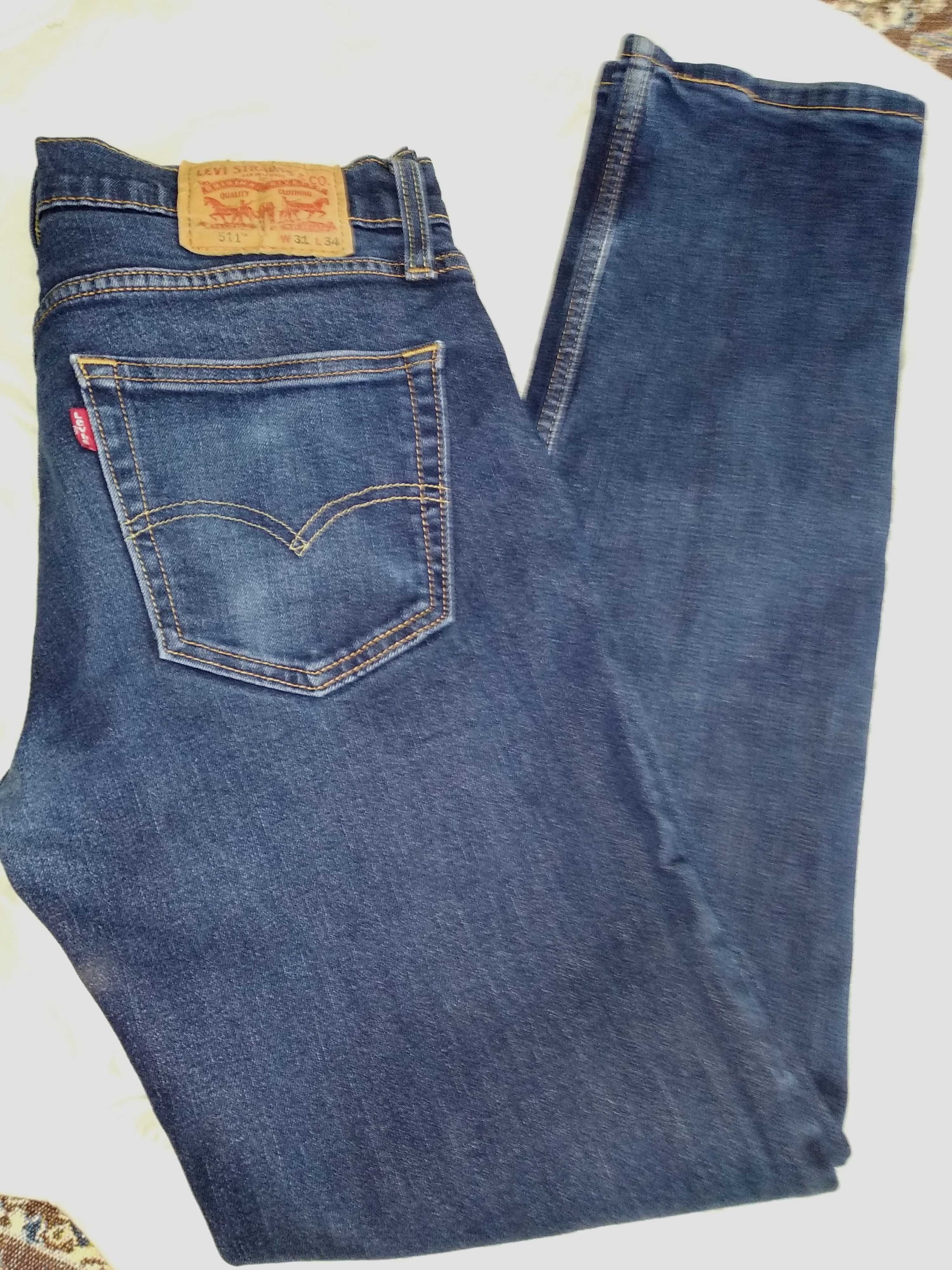 Джинси LEVIS 511  premium W31 L34 made in  Pakistan