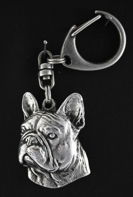 Buldog francuski II brelok posrebrzany Art-Dog