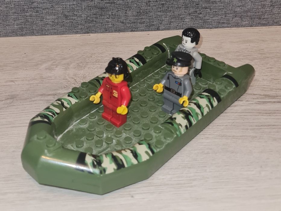 Figurki zestaw łódka wojskowa ponton bojowy Lego