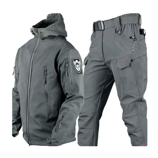 Костюм софтшел Gwild Сірий Soft Shell на флісі