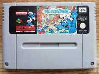 Smerfy ORYGINAŁ SNES prezent Nintendo