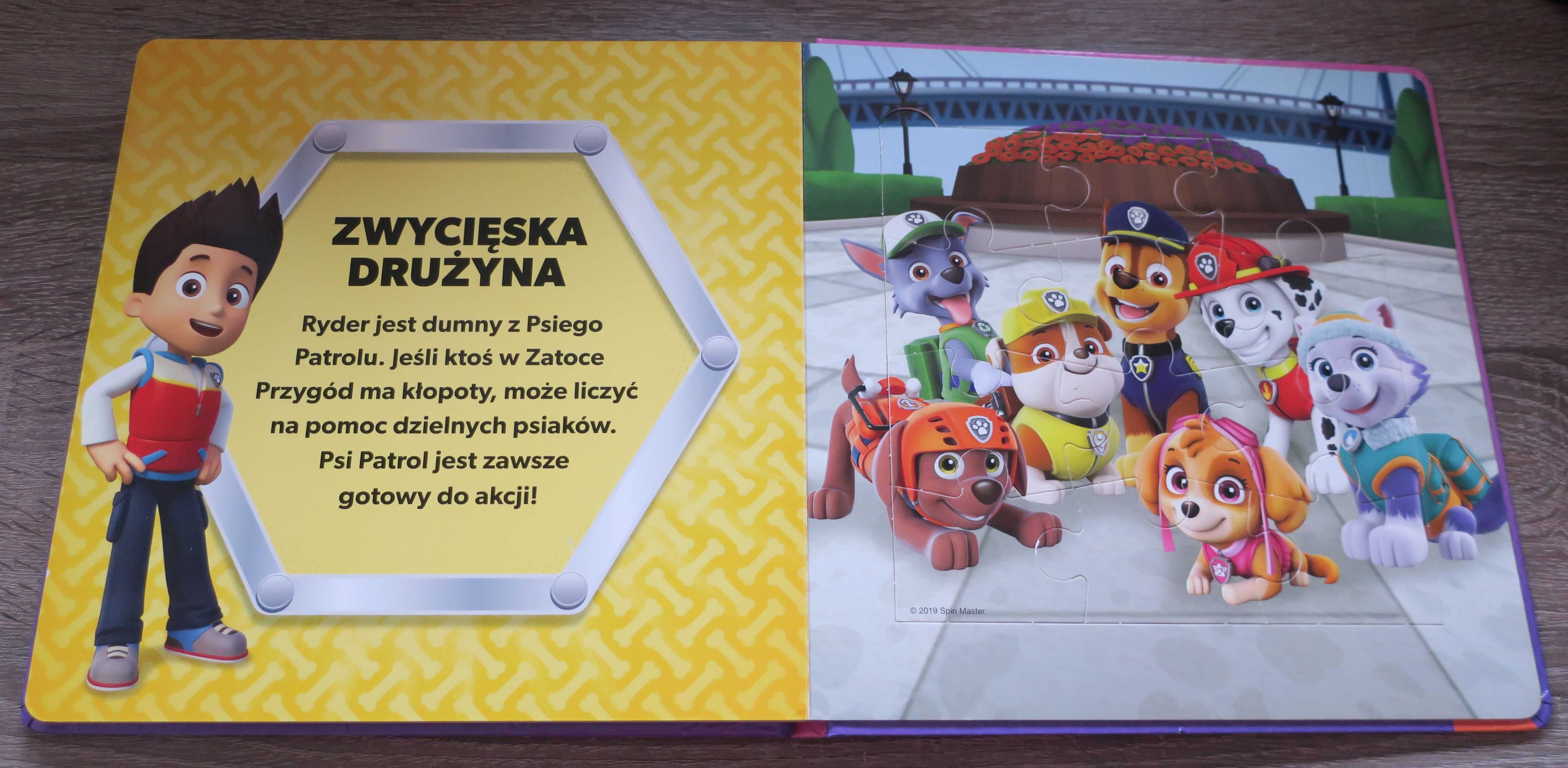 Książka z puzzlami. Psi Patrol