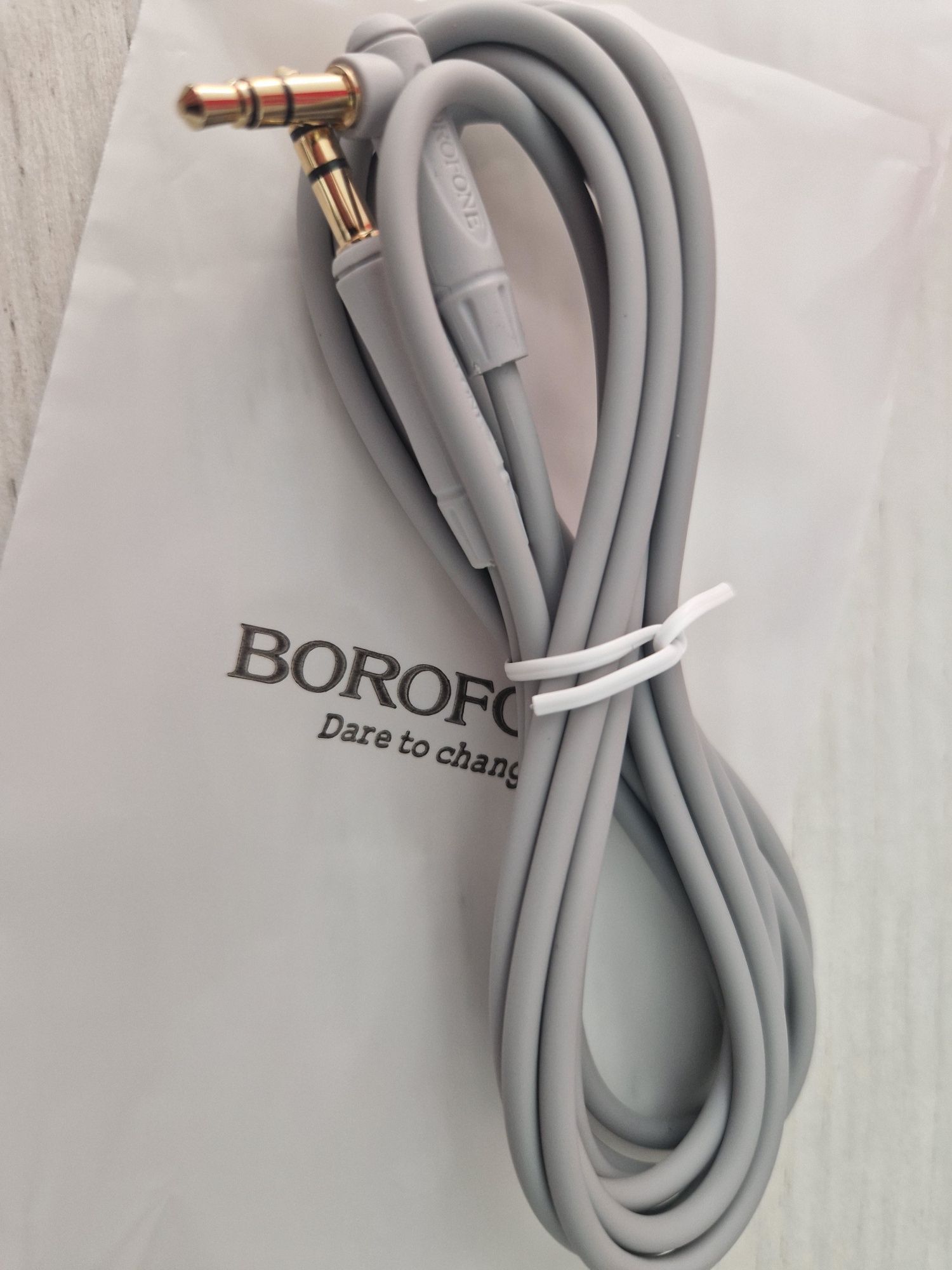 Borofone Kabel BL4 - jack 3,5mm na jack 3,5mm - kątowy 2 metry szary
D