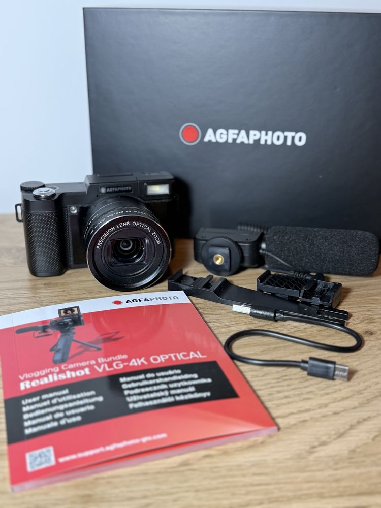 Vlogging Camera  AGFA Realishot VLG-4K Optical – Jak Nowa!
