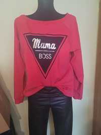 Bluza różowa mama boss