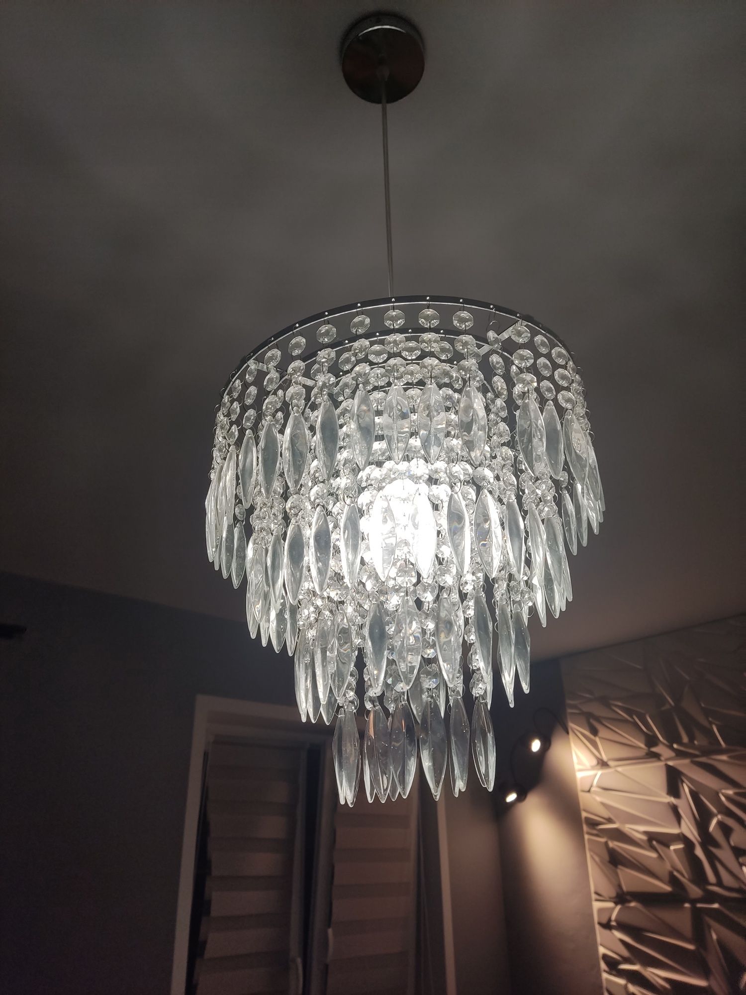 Lampa sufitowa kryształki