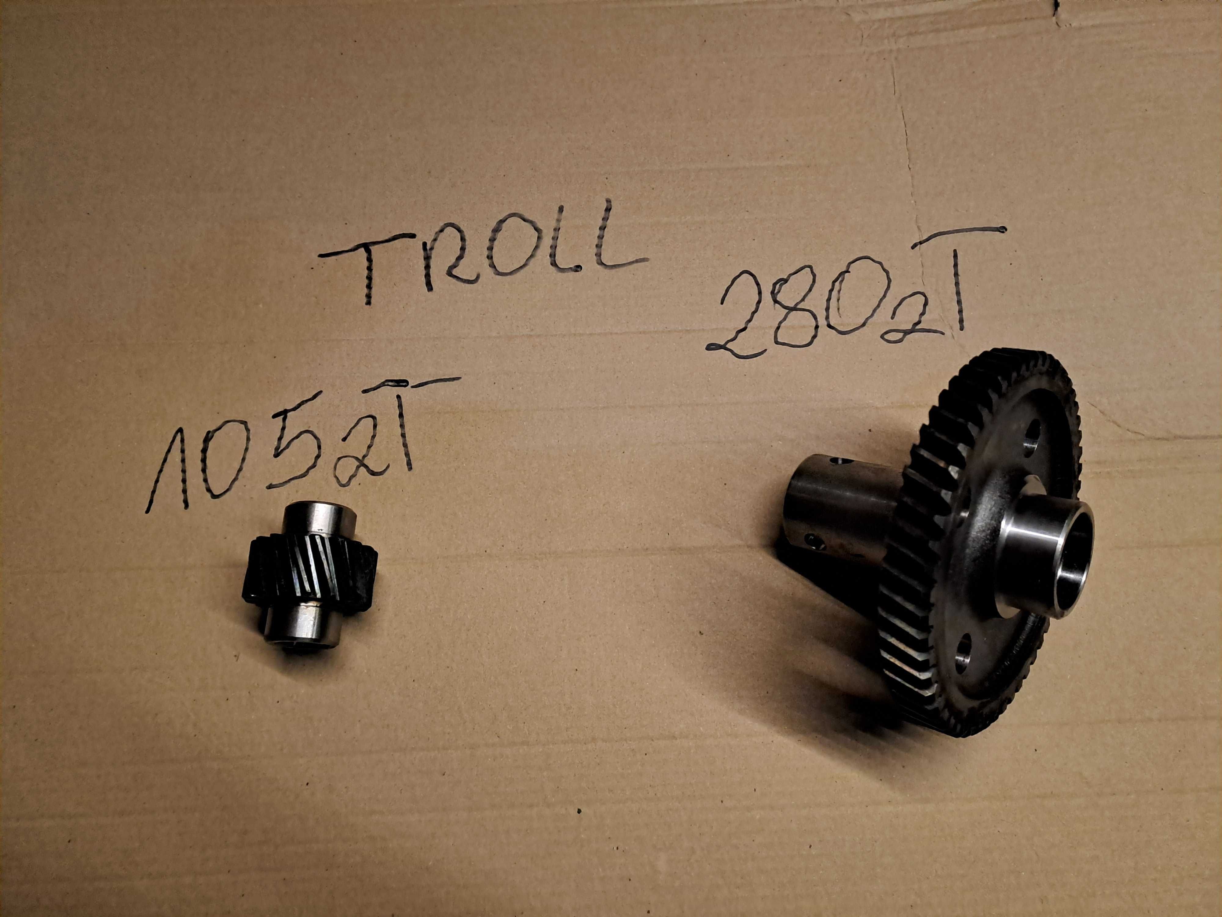 koło zębate troll zębatka przekładni tryb mała duża