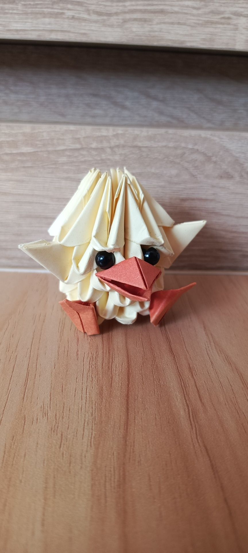 Kurczaki, pisklęta Wielkanoc origami modułowe, origami 3D