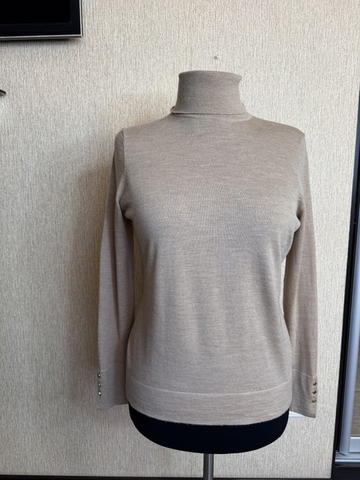 Светр з горлом, гольф , водолазка з вовни меріноса hobbs, розмір l