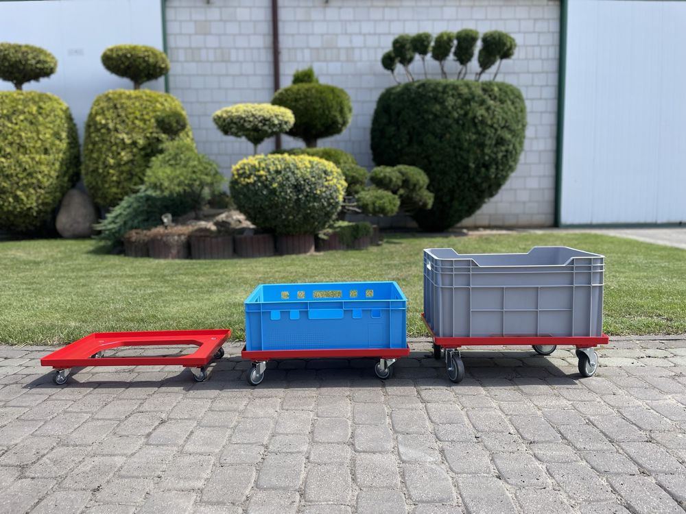 Wózek transportowy NOWE z ABS  410x610mm do skrzynek