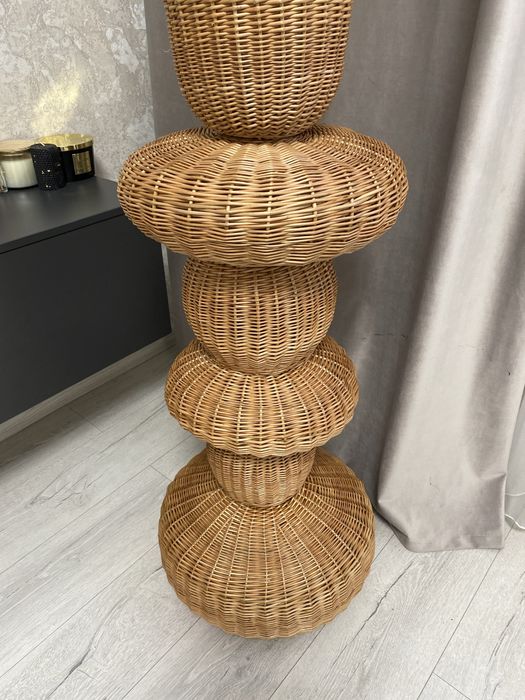 Абажур з лози ручна робота торшер плафон люстра світильник внаявності