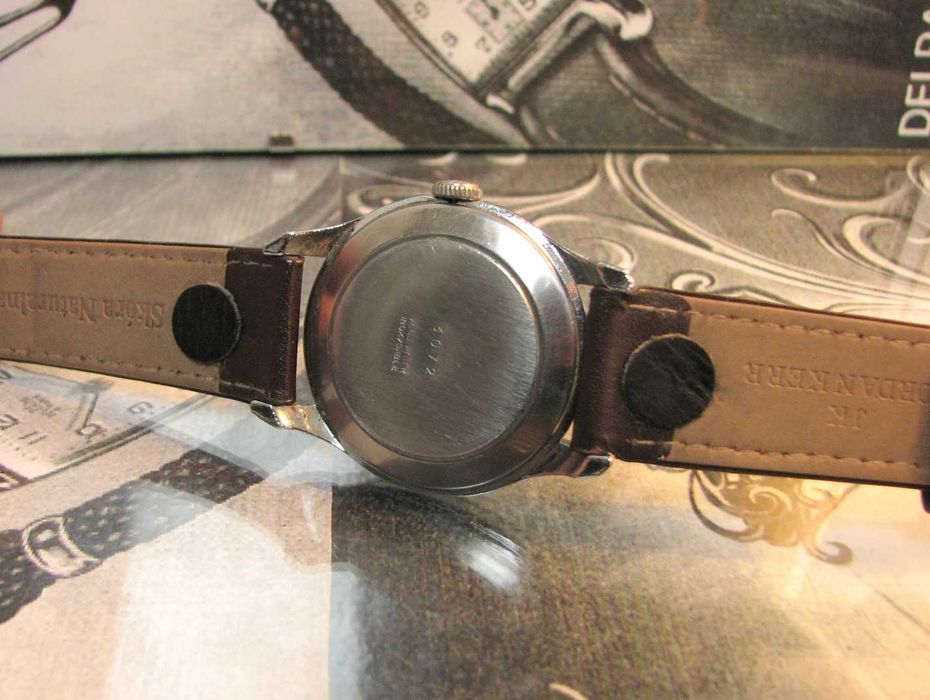 Zegarek vintage WW2 LOPSI PRECISION 15 Jewels 37 mm Krab Swiss