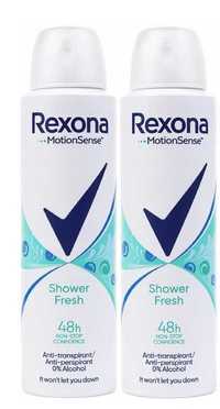 REXONA Shower Fresh Antyperspirant kobiet 2x150 ml