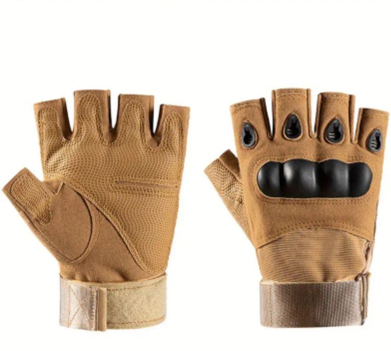 Перчатки тактические/ армейские/военные/защитные/солдатские беспалые