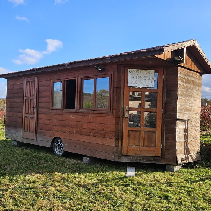 Przyczepa holenderska domek na kółkach warzywniak budka działke lody