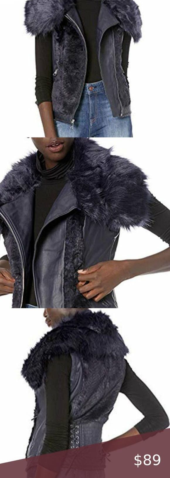 Жилетка  Guess Sleeveless Posh Faux-Fur Vest In оригінал