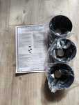 Klosze do lampy żyrandola loft czarne 3szt nowe e27