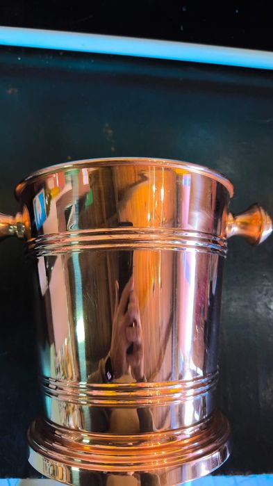 Balde de gelo em cobre