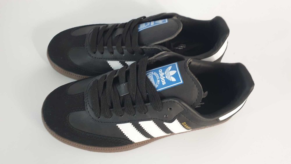 Buty damskie adidas Samba OG B75807 Originals skórzane czarne 36