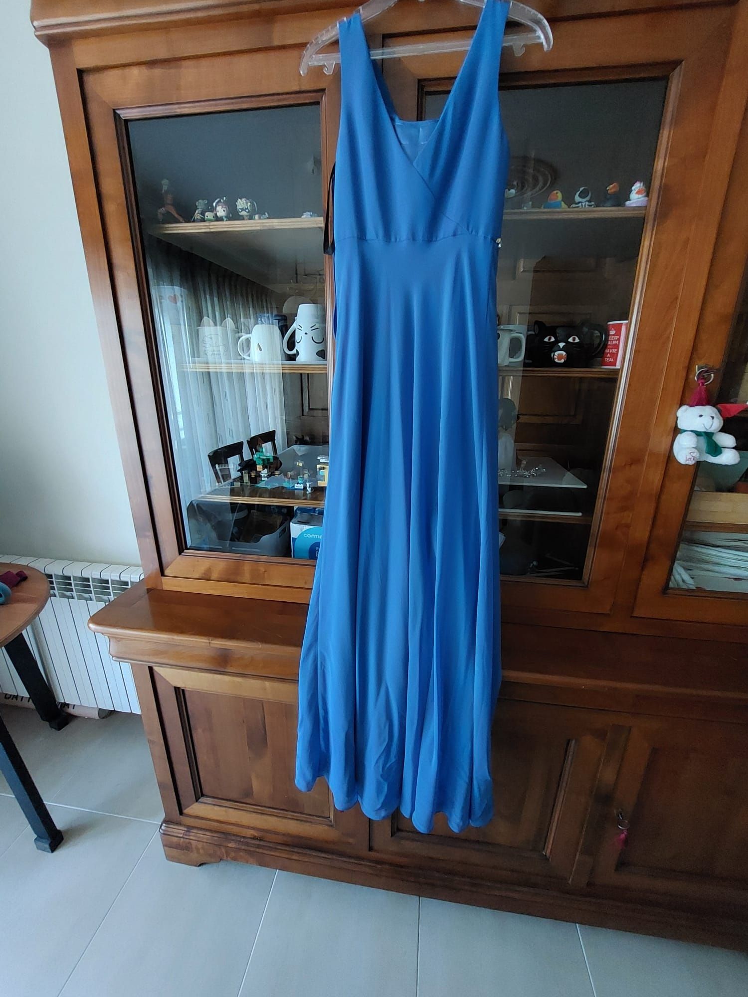 Vestido de gala/Baile de finalistas azul da marca LAONA