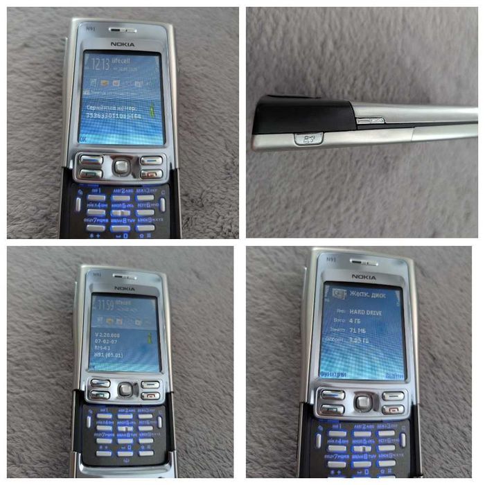 Nokia N91 4GB ОРИГИНАЛ Мобильный Телефон Раритет Винтаж