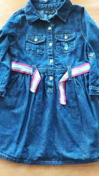 Sukienka dżinsowa firmy  U.S.Polo Assn. 5-6 lat