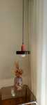 Nowa piękna szklana lampa sufitowa w stylu vintage bauhaus japandi