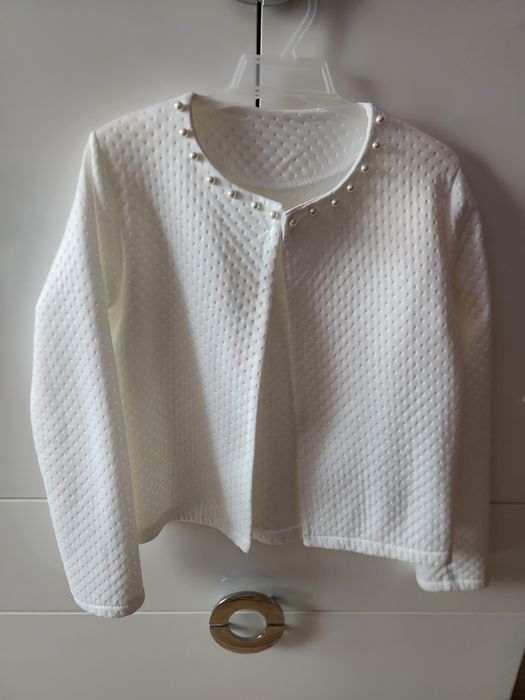 Bolerko/ marynarka białe komunijne