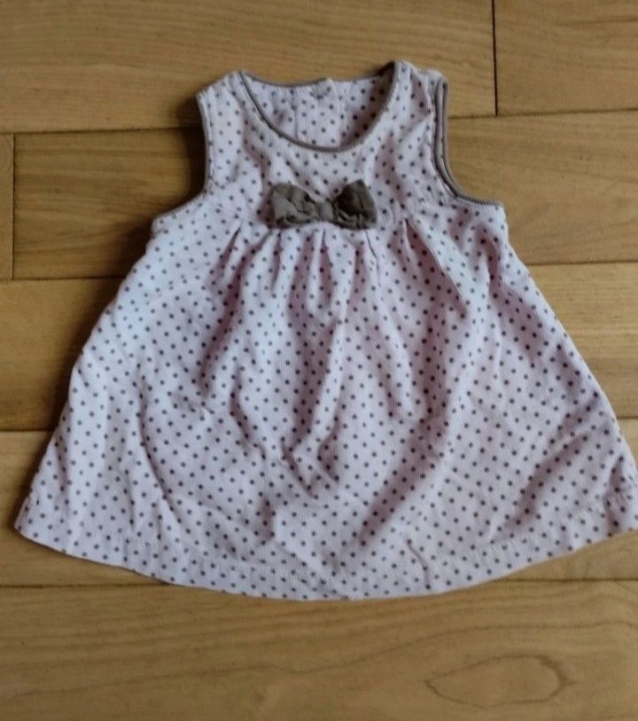 Sztruksowa sukienka z krótkim rękawem princeska r.56/62 George
