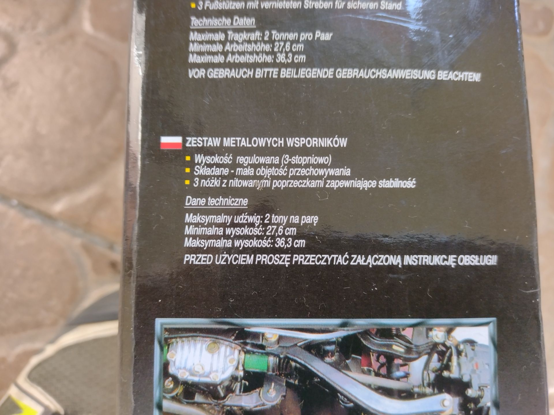 Stojaki podpórki pod samochód do 2 ton