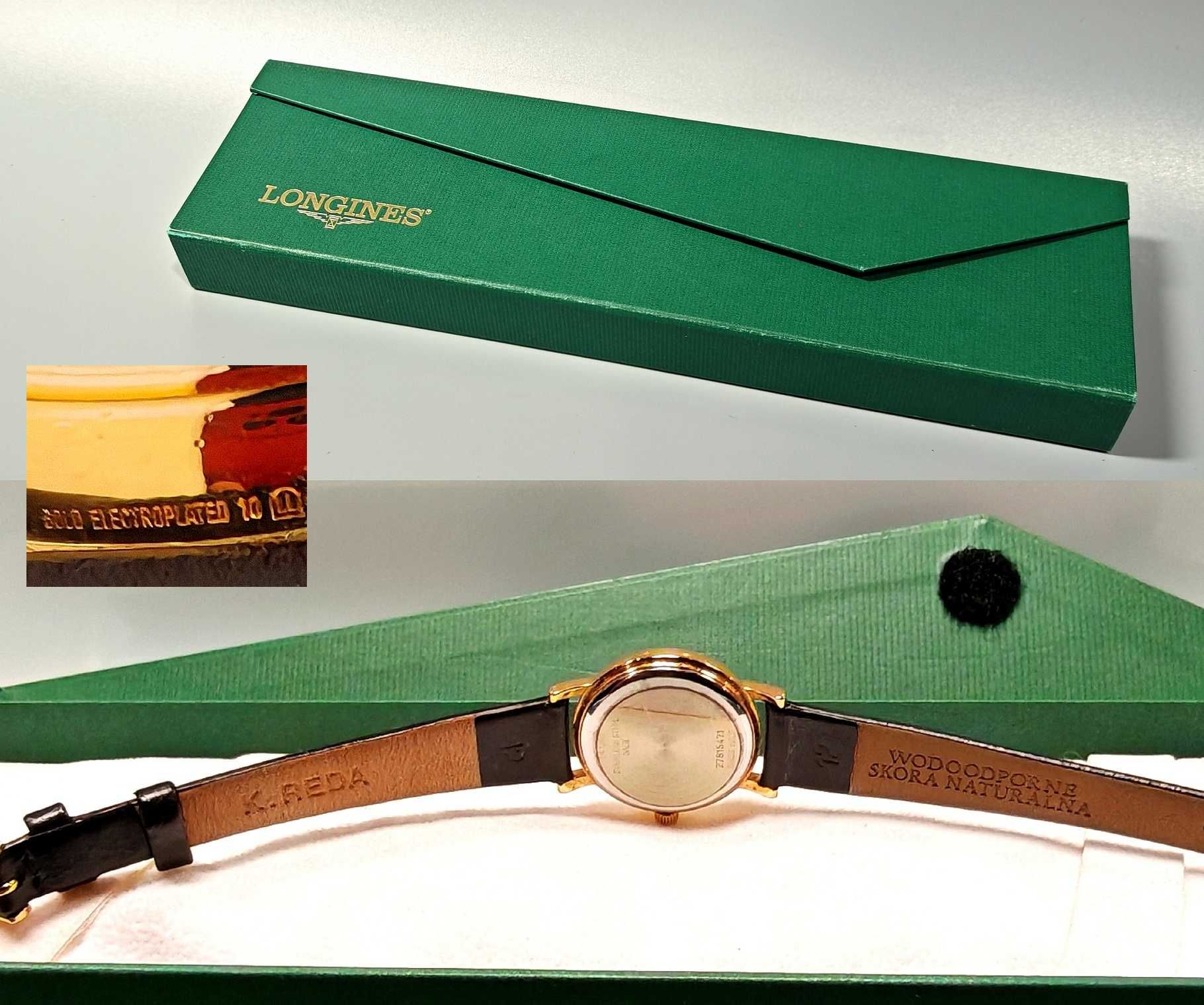 Zegarek Longines Grande Presence Classique 24mm Data Pozłacany Pudełko