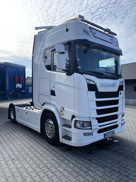 Scania 500s / na kontrakcie / skóry / 1wł / Salon PL  1500l klima pos full opcja retarder dwie lodówki nawi mikrofalówka
