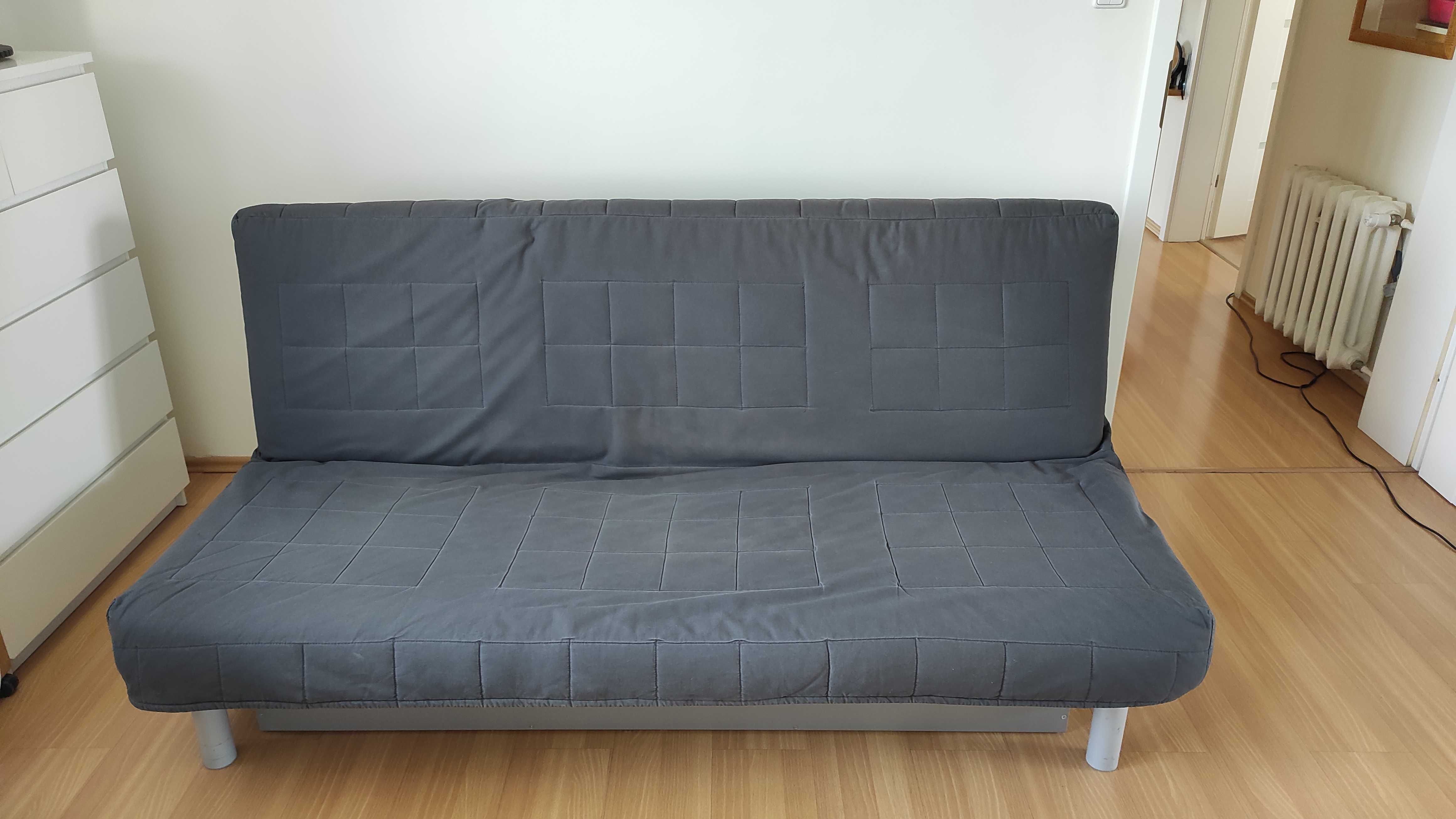 sofa kanapa łóżko rozkładane IKEA ze skrzynią