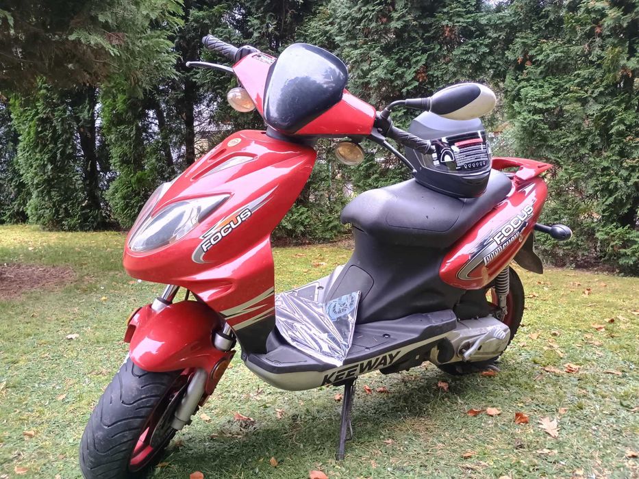 Skuter Keeway Focus - bardzo ładny stan + Nowy Kask/ możliwy TransporT