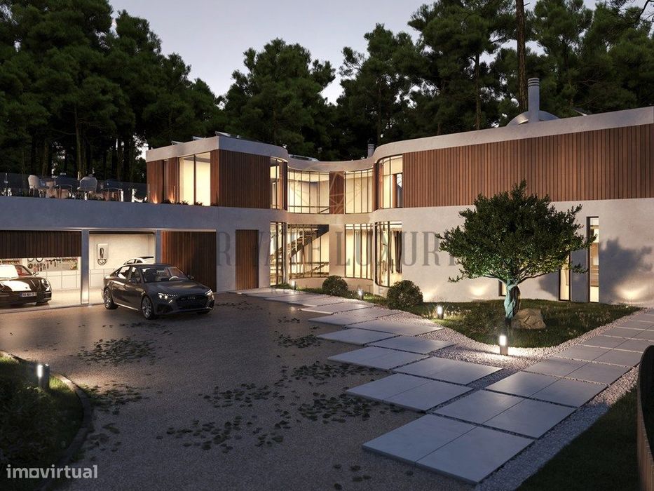 Moradia V6 Herdade da Aroeira, primeira linha golfe, vista lago.