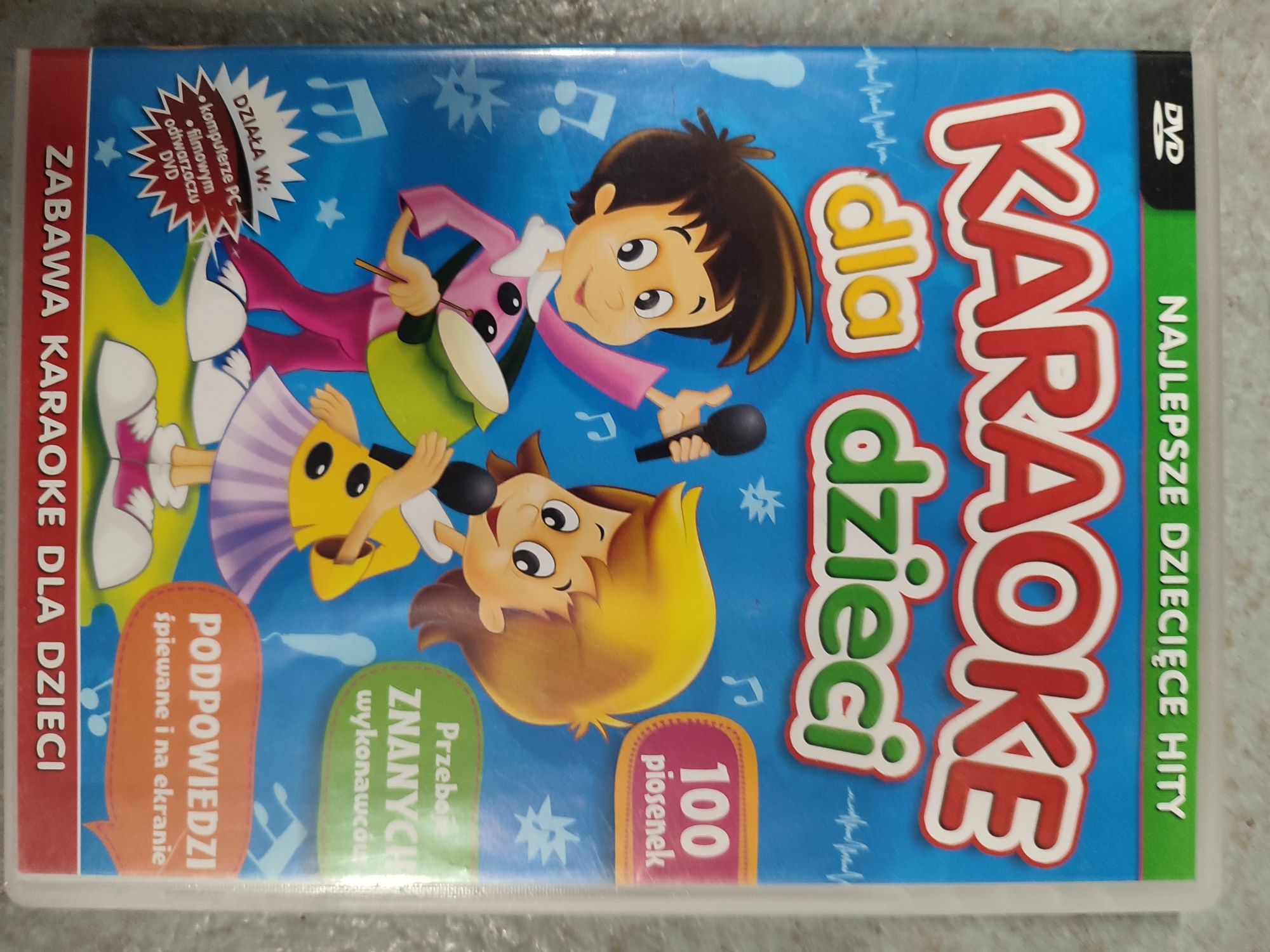 100 Piosenek Dla Dzieci - karaoke dla dzieci  na DVD