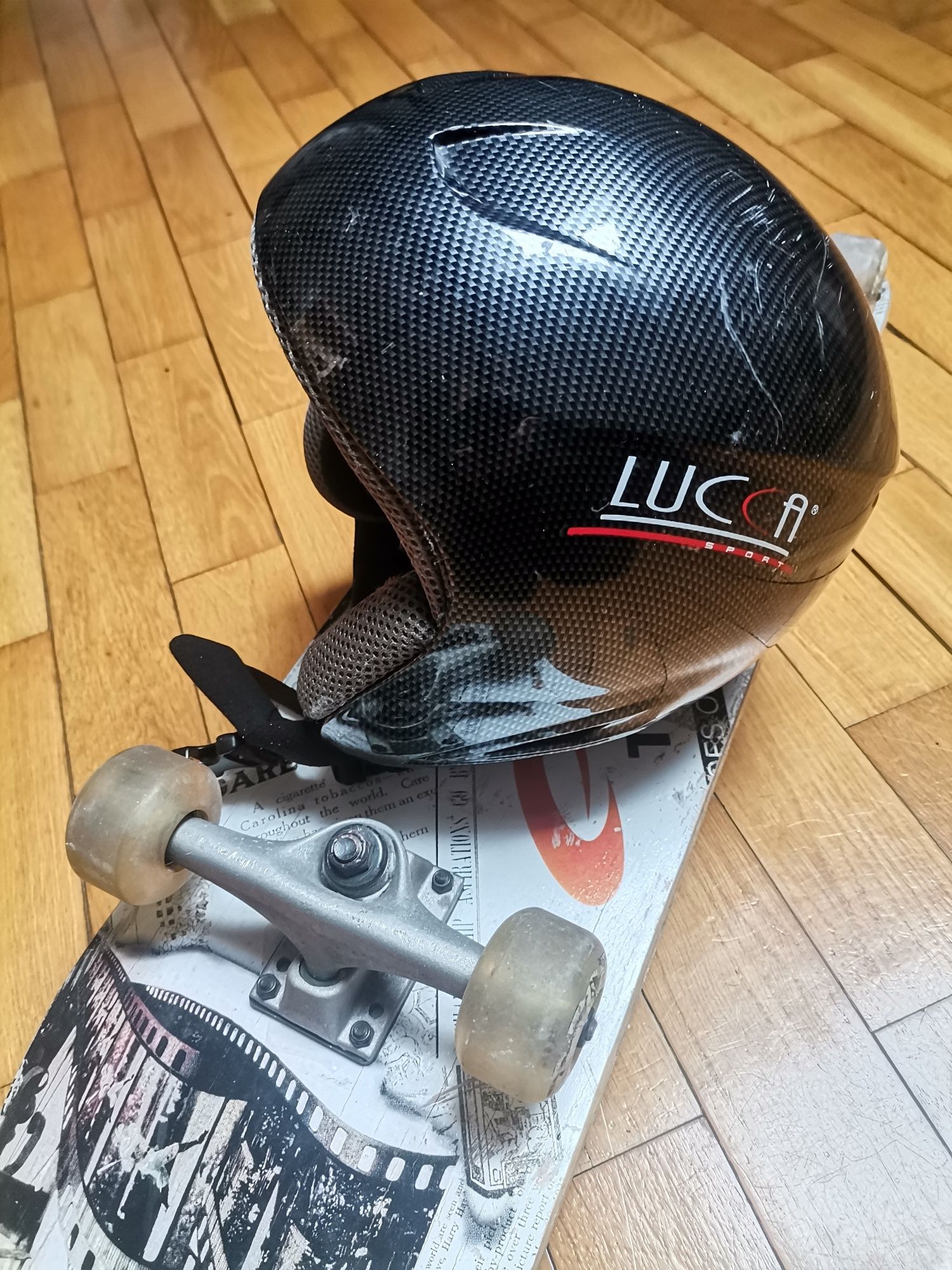 Deskorolka Spokey i kask Lucca