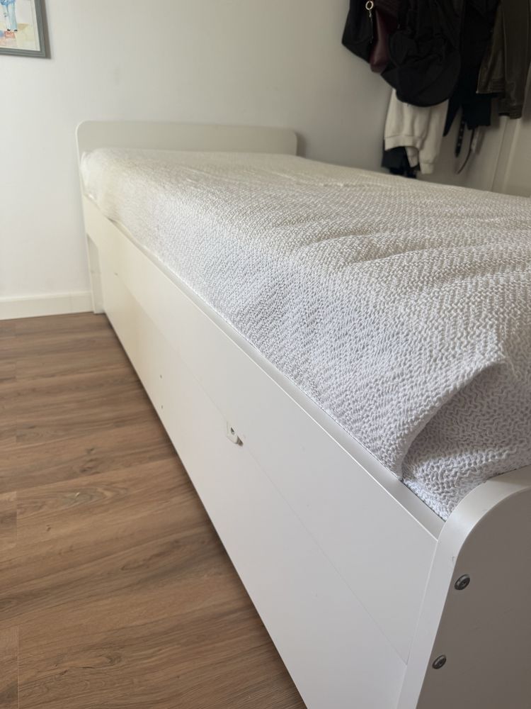 Cama Solteiro dupla com gavetas Ikea - SLAKT