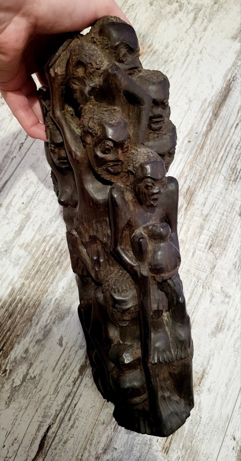 Рідкісна старовинна магічна статуя статуетка із залізного дерева