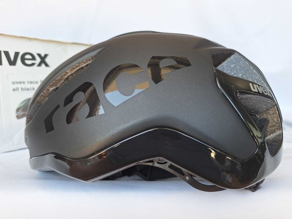 Kask rowerowy szosowy Uvex Race 9 All Black Mat Shiny S/M 53-57cm