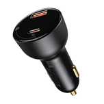 Baseus Superme szybka ładowarka samochodowa USB / USB Typ C 100W PPS Q