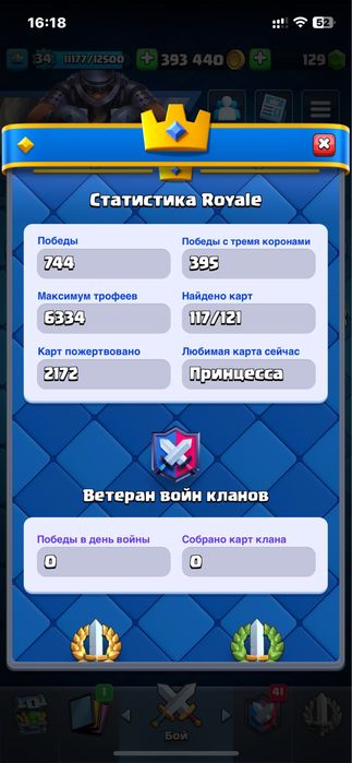 Продам акаунт в clash royale