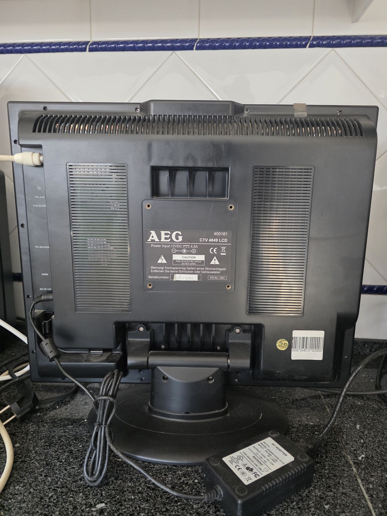 Tv lcd AEG a funcionar