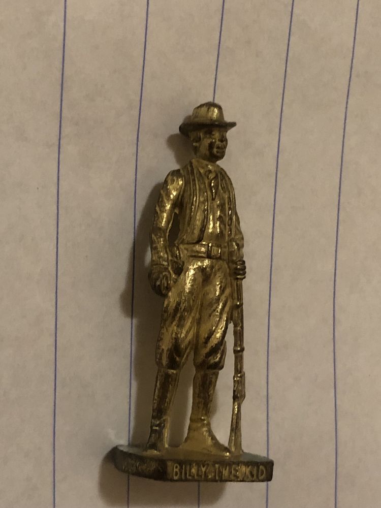 Scame metalowa figurka BILLY THE KID Kinder Surprise rzadka kolekcjone