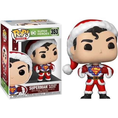 Novidade:POP! DC Super Heroes Superman in Holiday Sweater 353