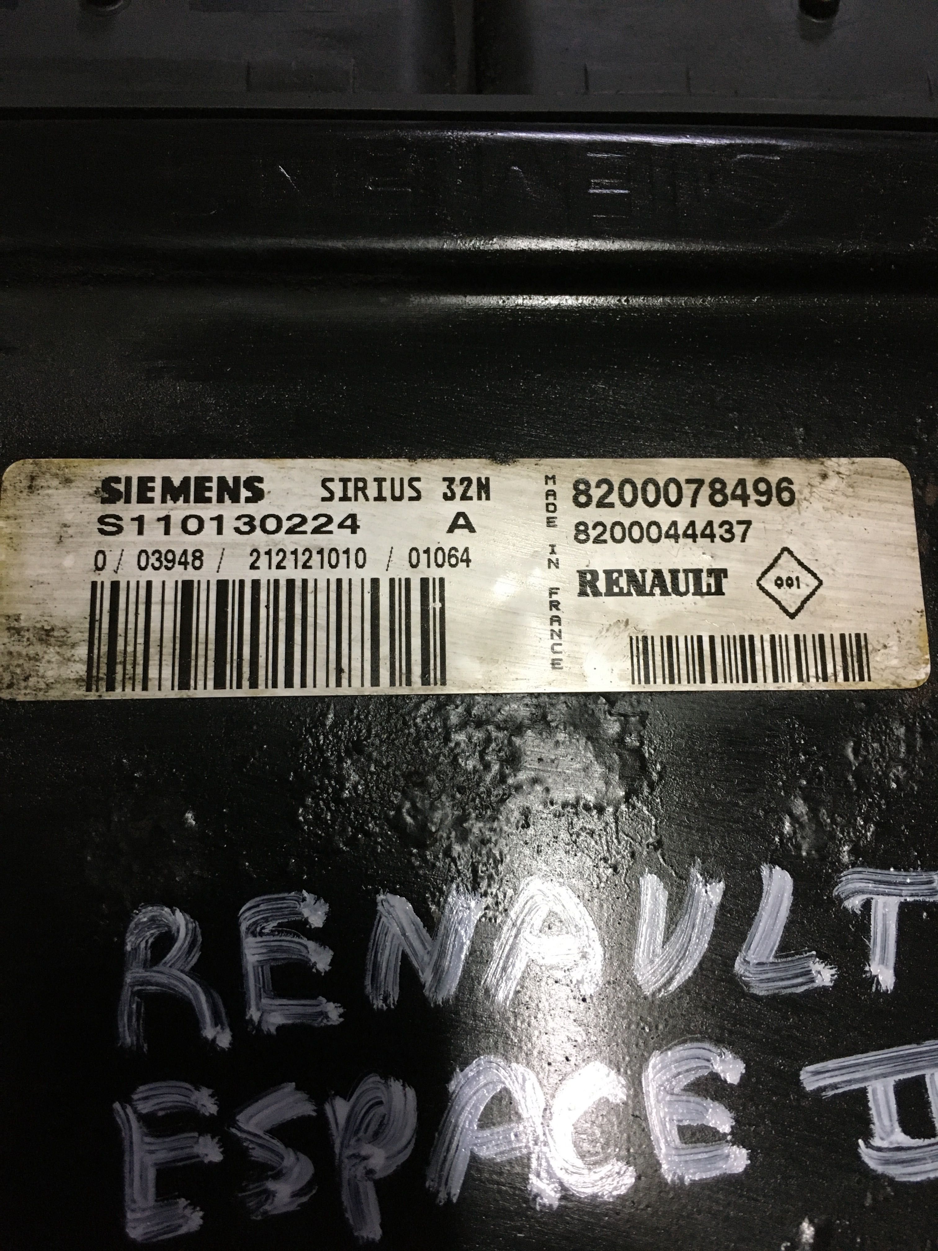 Renault Espace III - sterownik komputer silnika