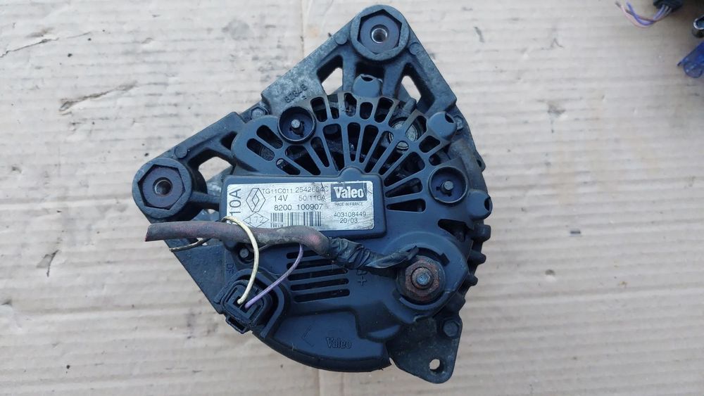 Alternator Renault 110A Valeo 8200100907 Kangoo Scenic 2 Megane 2 Thalia Clio Grand Scenic Almera Micra 1.5 1.9 DCI